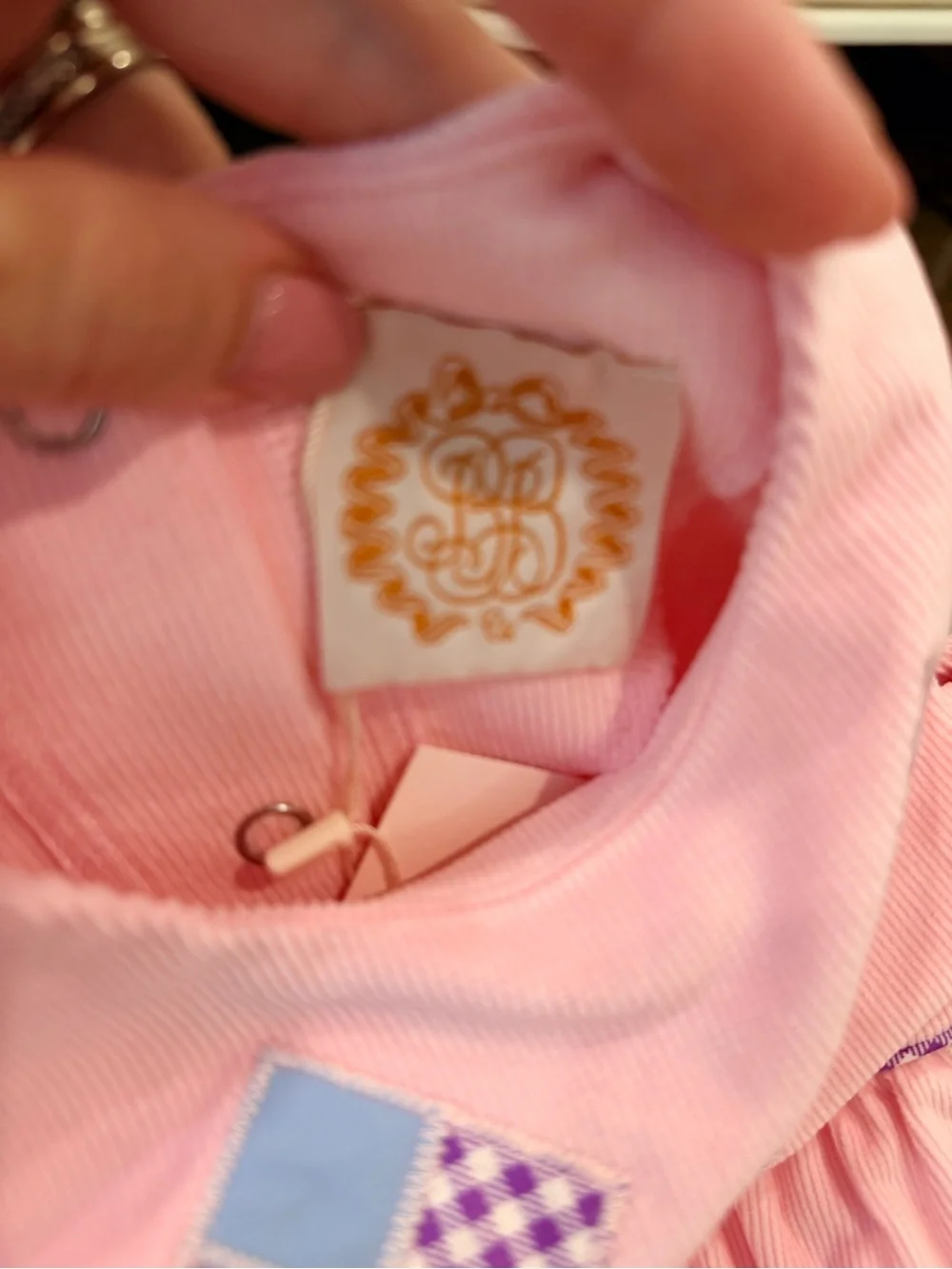 NWT Beaufort Bonnet Company Corduroy Cindy Lou Pink Dress 18/24 Months